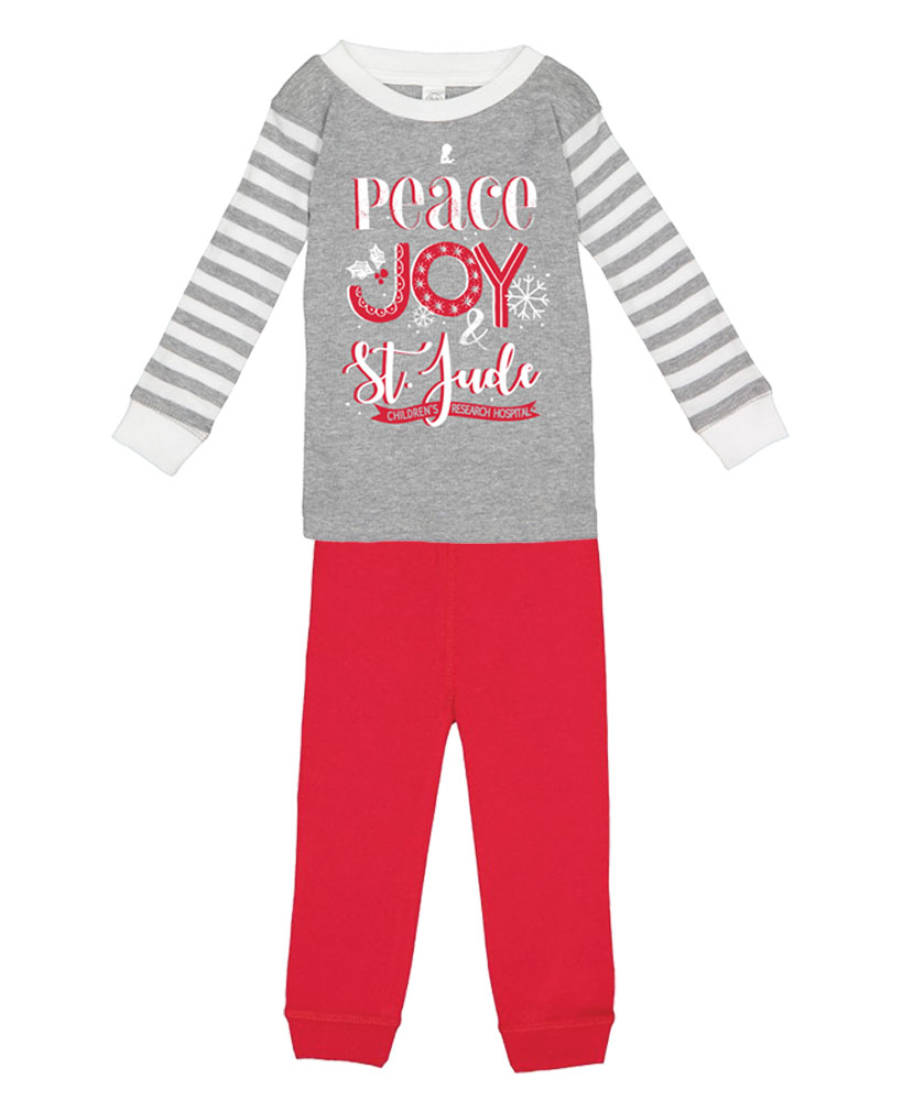 Peace Joy St. Jude Toddler Pajama Set